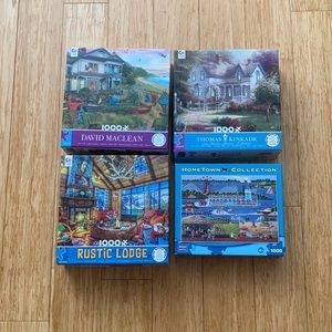 JIGSAW PUZZLES - Set of 4